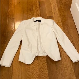 Zara white studded blazer size xs